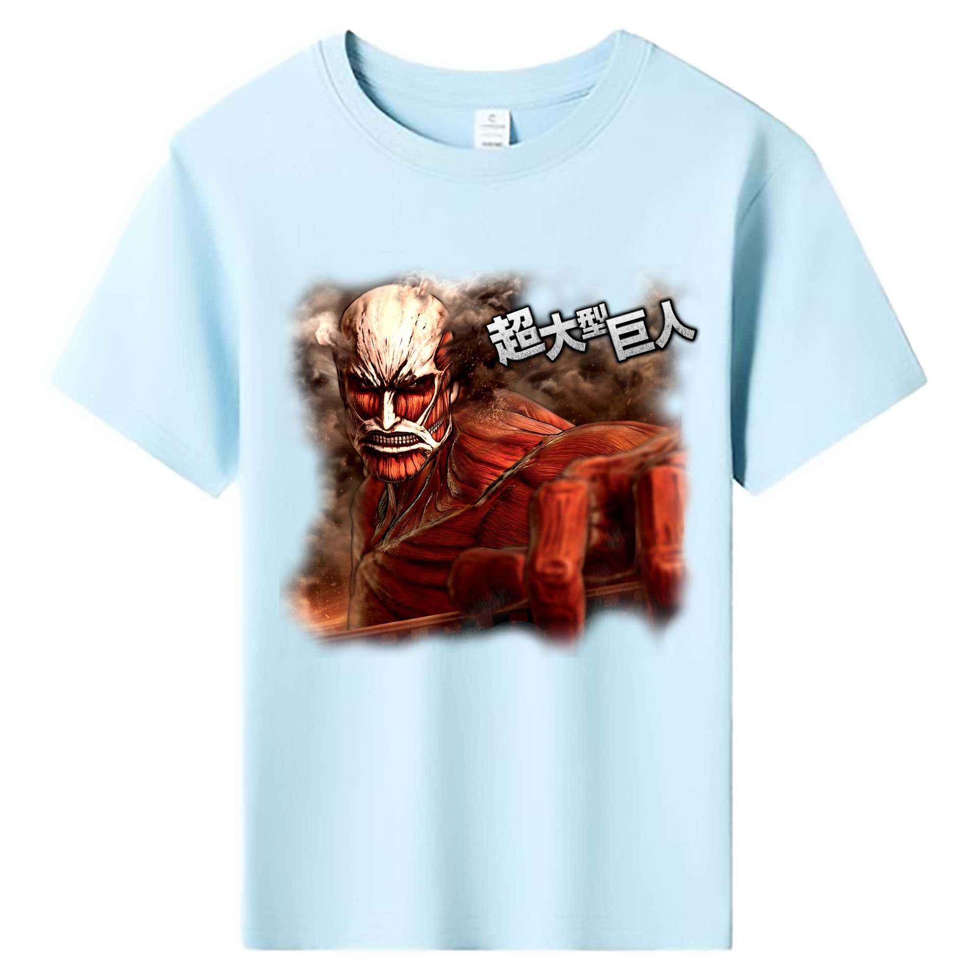 （画像用） 進撃の巨人 Attack on Titan 綿100％キッズTシャツ（フロントプリント）
